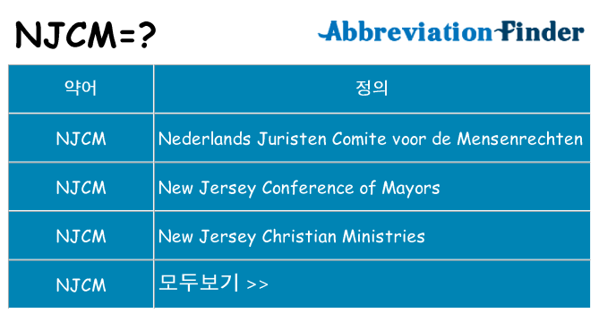njcm 대 한 무엇을 서가