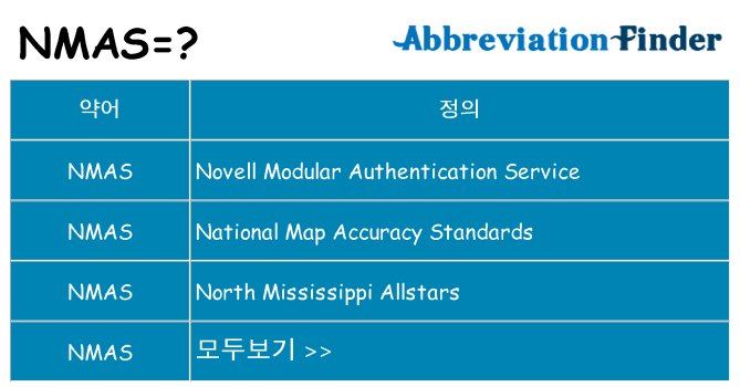 nmas 대 한 무엇을 서가