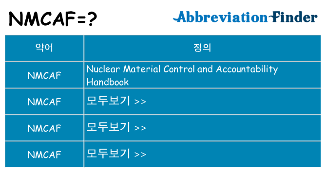 nmcaf 대 한 무엇을 서가