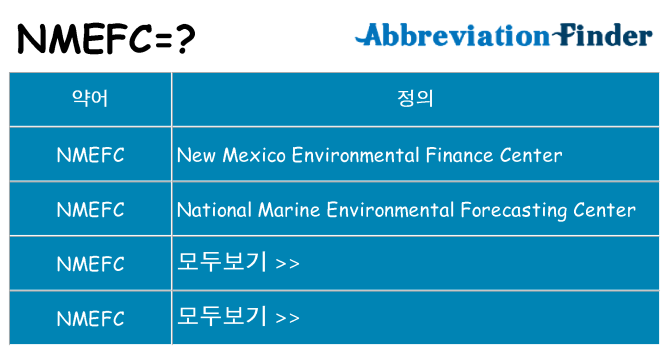 nmefc 대 한 무엇을 서가