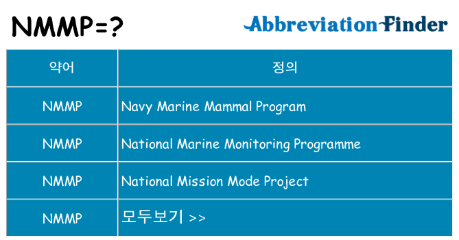 nmmp 대 한 무엇을 서가