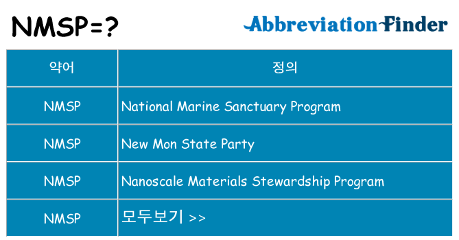 nmsp 대 한 무엇을 서가
