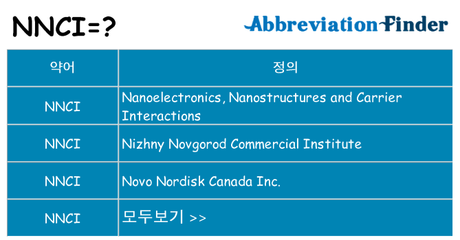 nnci 대 한 무엇을 서가
