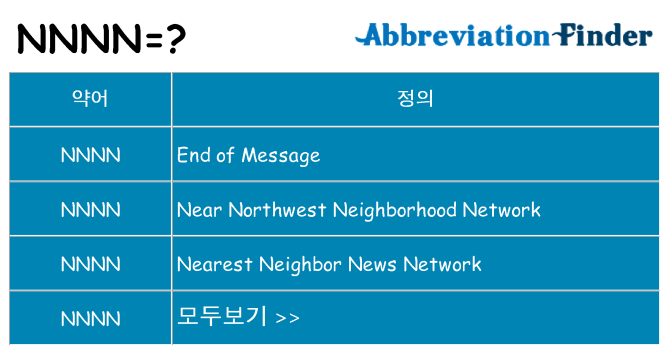 nnnn 대 한 무엇을 서가