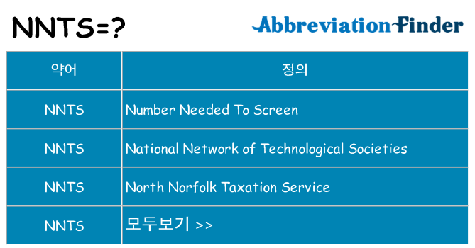 nnts 대 한 무엇을 서가