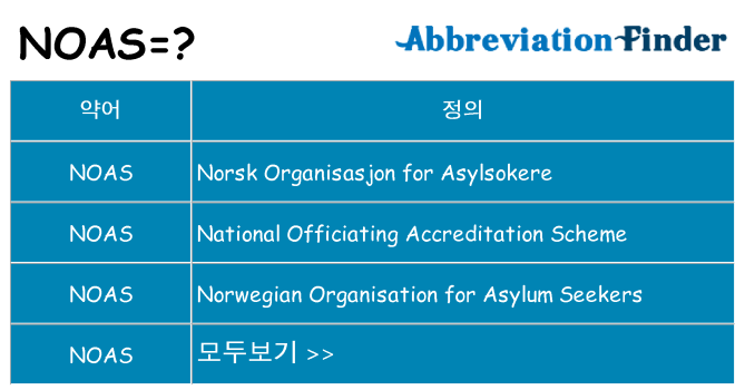noas 대 한 무엇을 서가