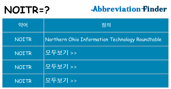 noitr 대 한 무엇을 서가