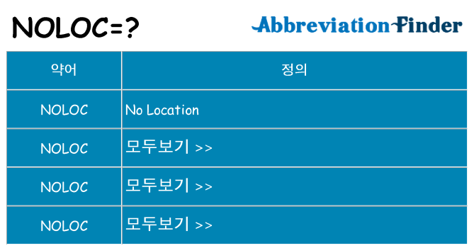 noloc 대 한 무엇을 서가