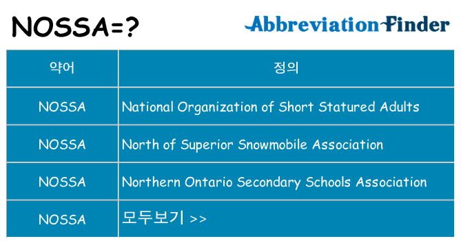 nossa 대 한 무엇을 서가