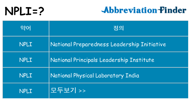 npli 대 한 무엇을 서가