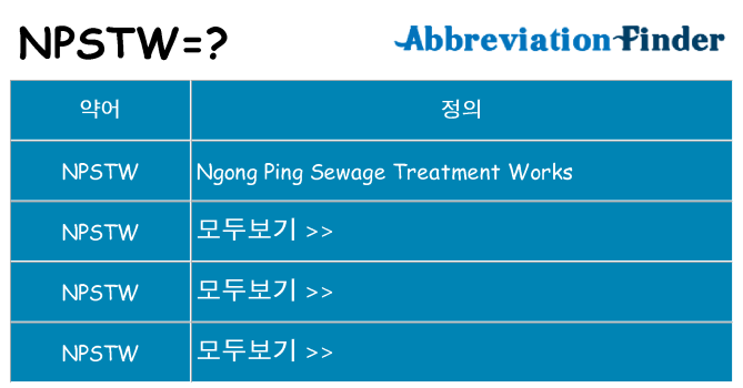 npstw 대 한 무엇을 서가