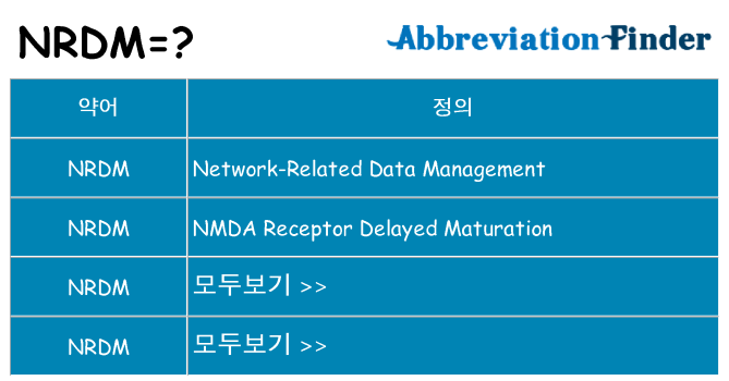 nrdm 대 한 무엇을 서가