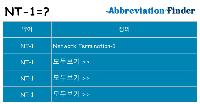 nt-1 대 한 무엇을 서가