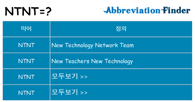 ntnt 대 한 무엇을 서가