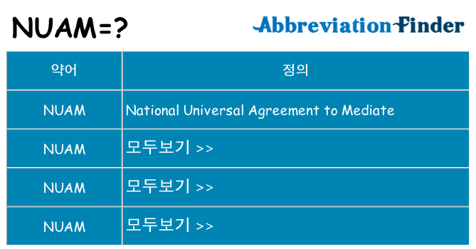 nuam 대 한 무엇을 서가