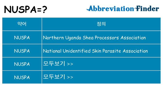 nuspa 대 한 무엇을 서가