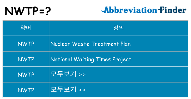nwtp 대 한 무엇을 서가