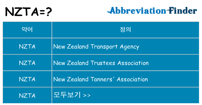 nzta 대 한 무엇을 서가