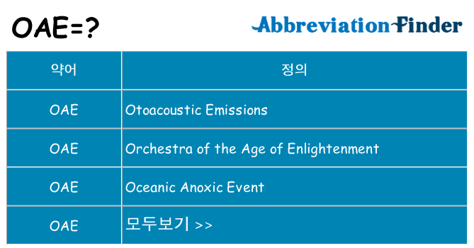 oae 대 한 무엇을 서가