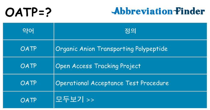 oatp 대 한 무엇을 서가