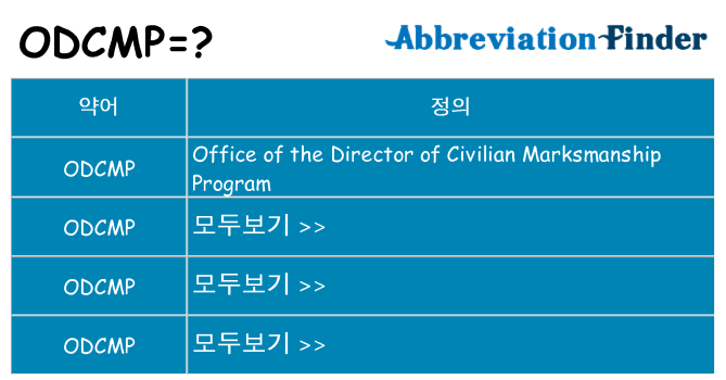 odcmp 대 한 무엇을 서가