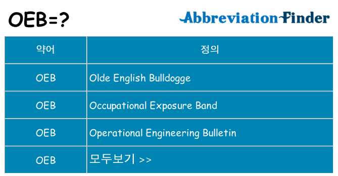oeb 대 한 무엇을 서가