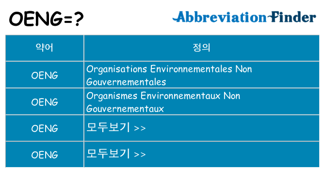 oeng 대 한 무엇을 서가