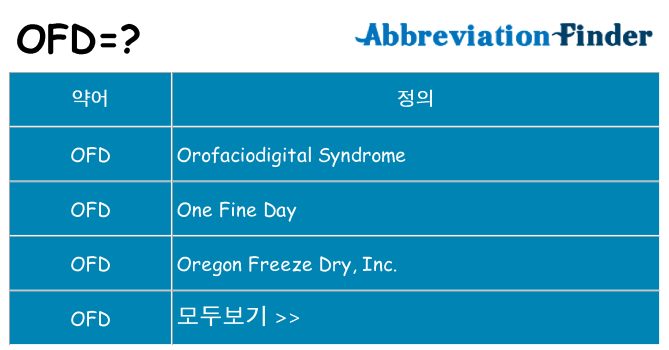 ofd 대 한 무엇을 서가