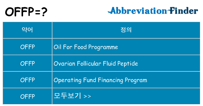 offp 대 한 무엇을 서가