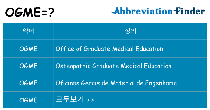 ogme 대 한 무엇을 서가