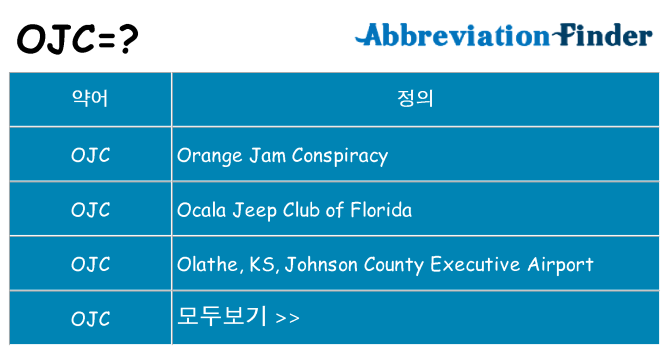 ojc 대 한 무엇을 서가