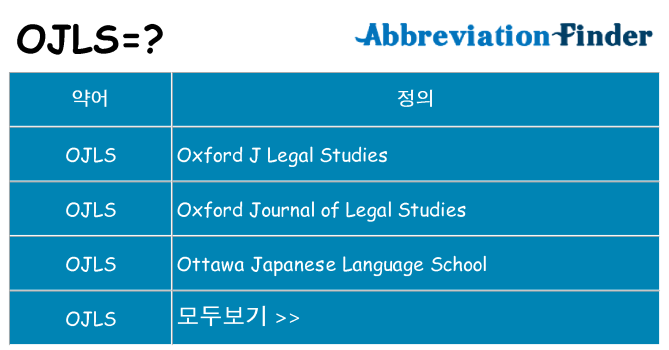 ojls 대 한 무엇을 서가