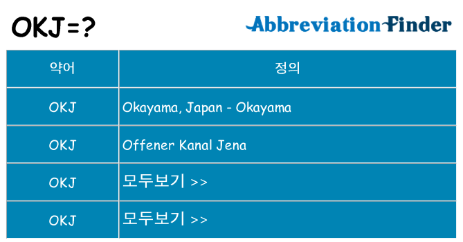 okj 대 한 무엇을 서가