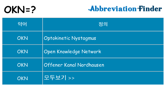 okn 대 한 무엇을 서가