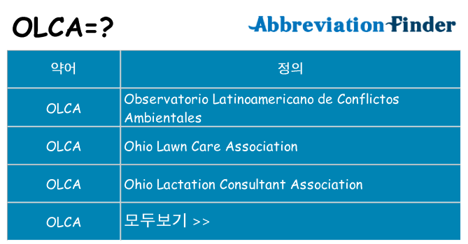 olca 대 한 무엇을 서가