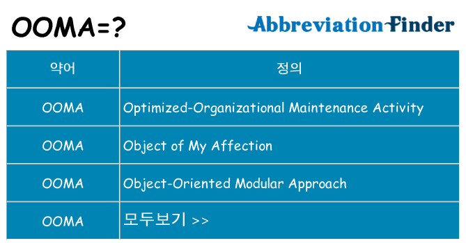 ooma 대 한 무엇을 서가