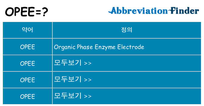 opee 대 한 무엇을 서가