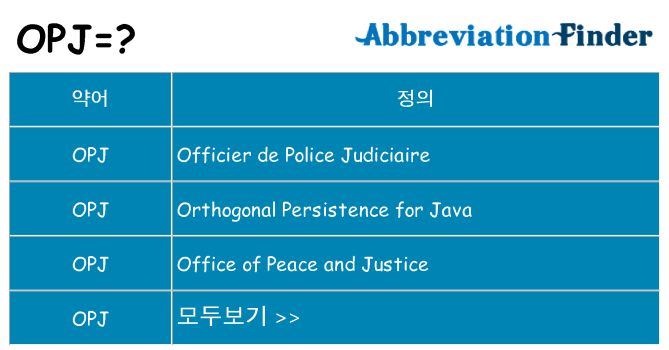 opj 대 한 무엇을 서가