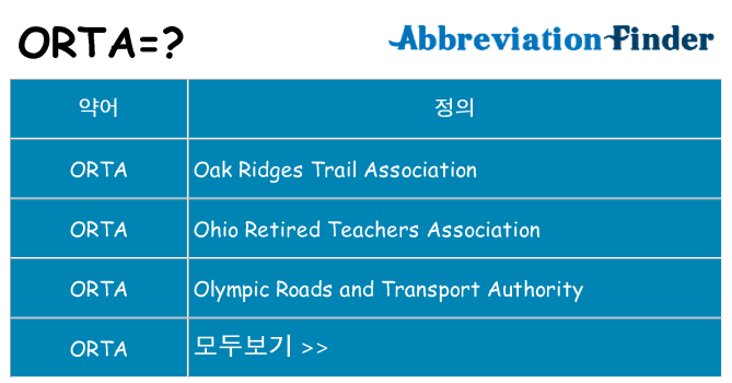 orta 대 한 무엇을 서가