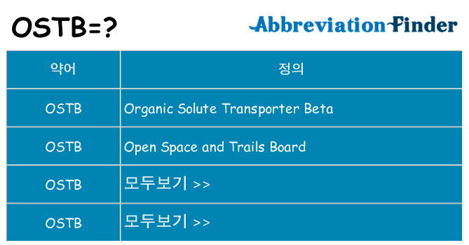 ostb 대 한 무엇을 서가