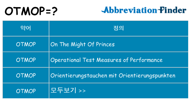 otmop 대 한 무엇을 서가