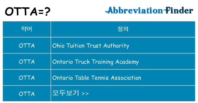 otta 대 한 무엇을 서가