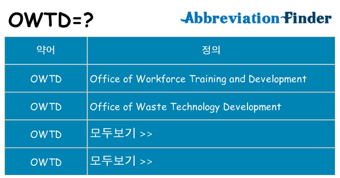 owtd 대 한 무엇을 서가