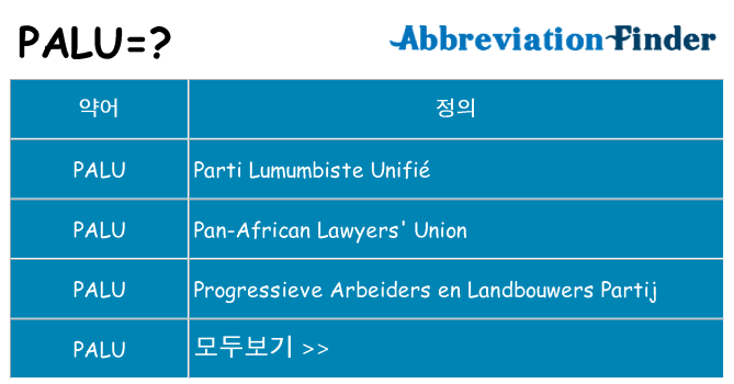 palu 대 한 무엇을 서가