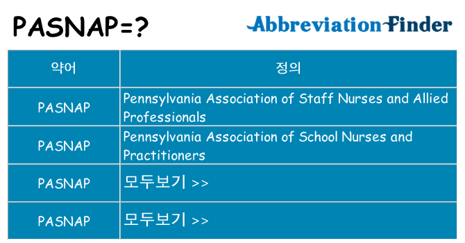 pasnap 대 한 무엇을 서가