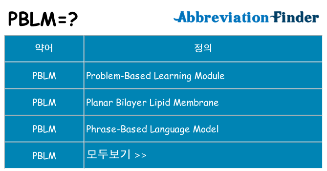 pblm 대 한 무엇을 서가