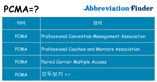 pcma 대 한 무엇을 서가