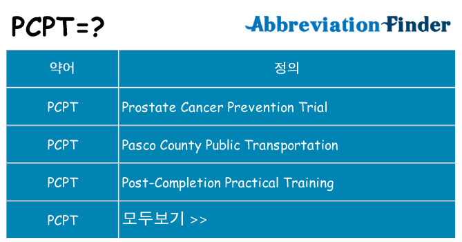 pcpt 대 한 무엇을 서가