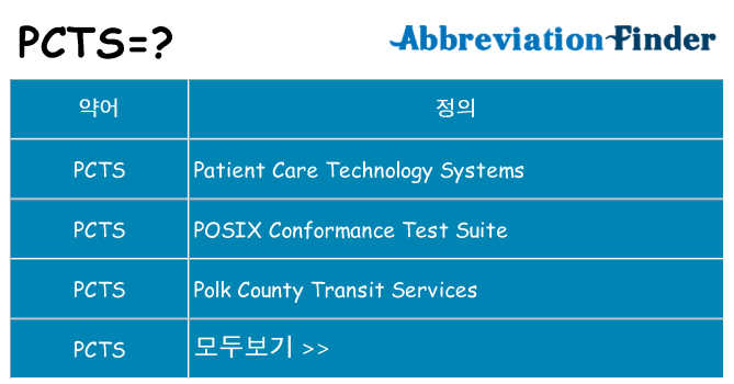 pcts 대 한 무엇을 서가