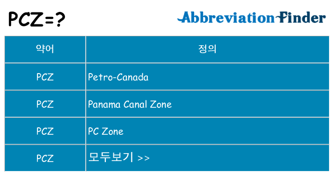pcz 대 한 무엇을 서가